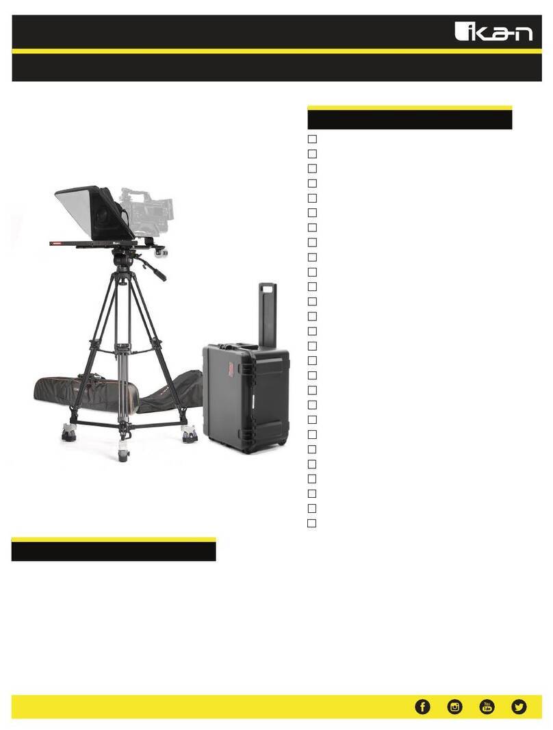 Ikan PT4500W-TRIPOD-TK quick start guide