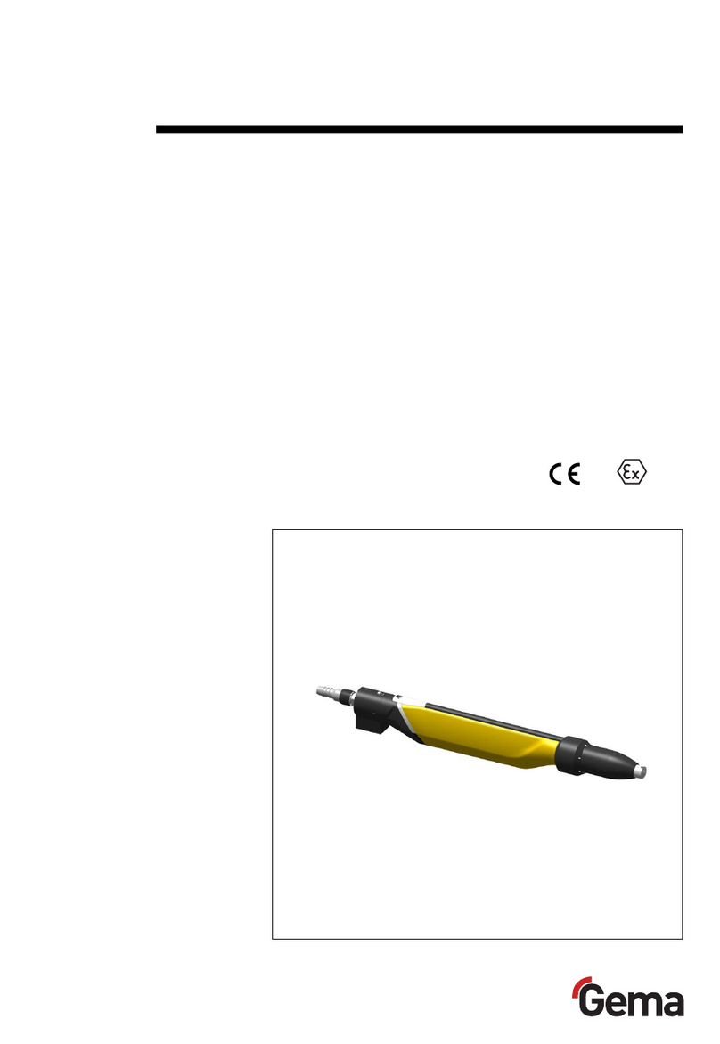 Gema OptiGun GA03 Operating instructions and spare parts list