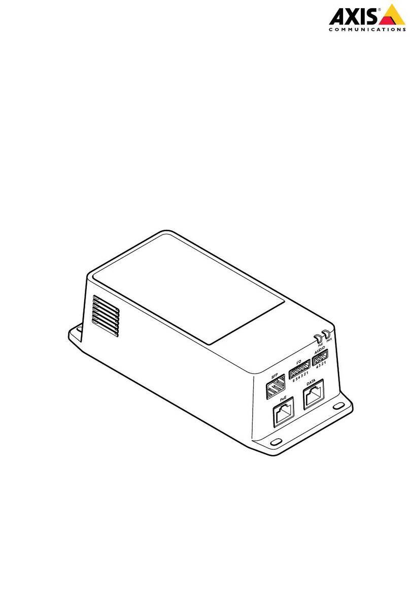 Axis TU8003 User manual