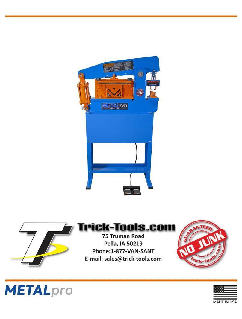 METALpro Ironworker MP5000FS User manual
