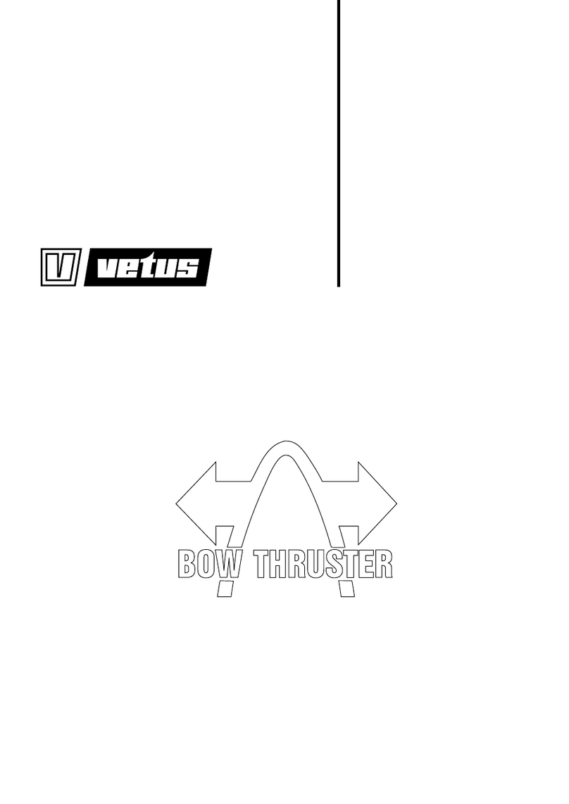 Vetus BOWA0301 installation manual