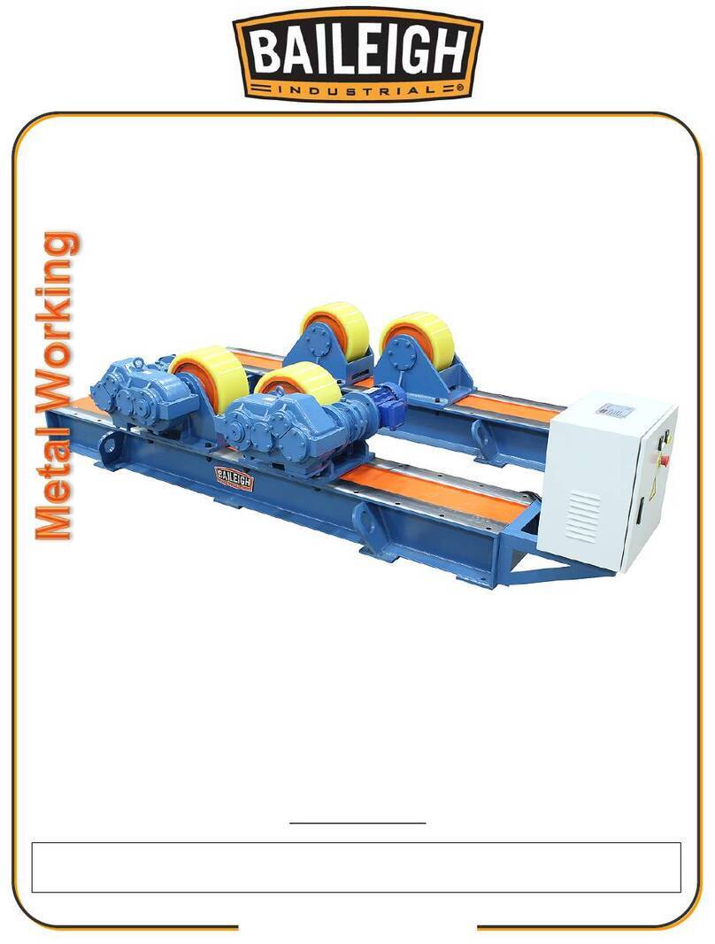 Baileigh Industrial RWP-55-1.0 Operator's manual
