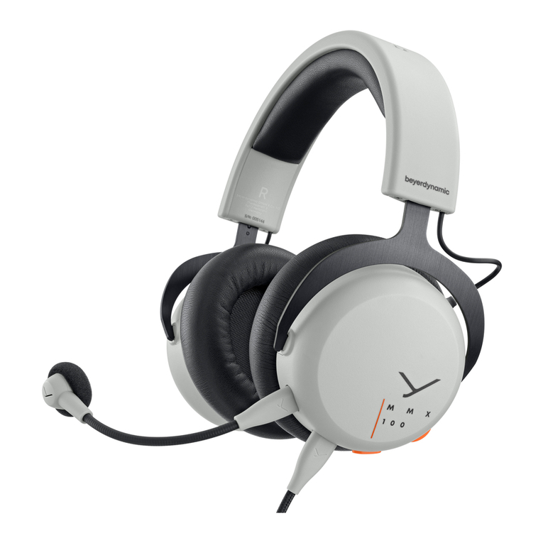 Beyerdynamic MMX 100 User manual