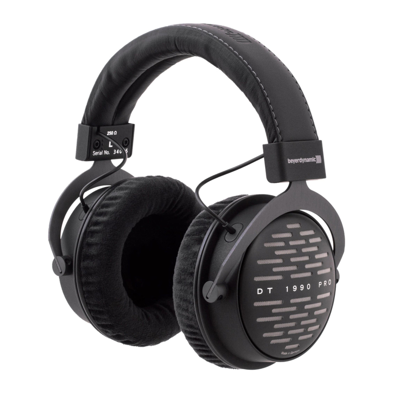 Beyerdynamic DT 1990 PRO User manual Beyerdynamic DT 1990 PRO User manual