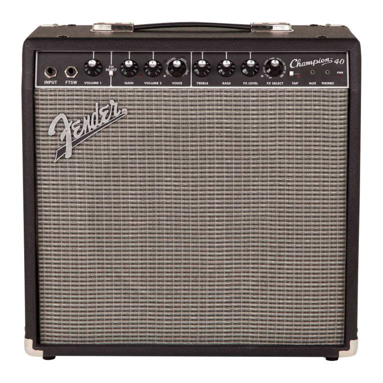 Fender Champion 20 User manual