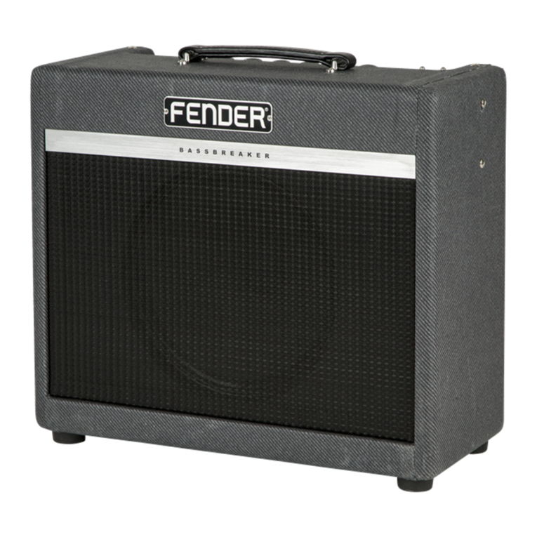 Fender Bassbreaker 15 User manual