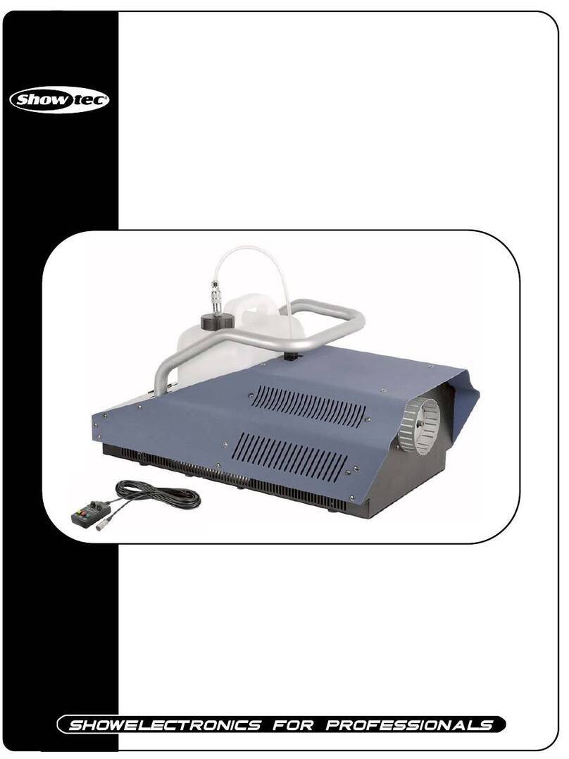 Show Tec ShowFog Pro 1000 user manual