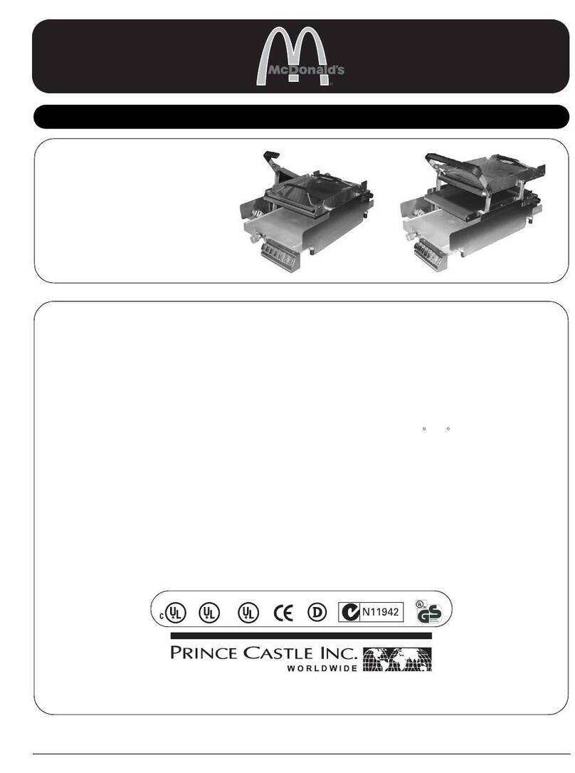 Prince Castle McDonald's 247 Series Operation manual
