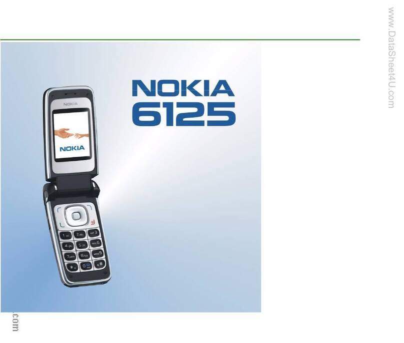 Nokia 6125 User manual Nokia 6125 User manual