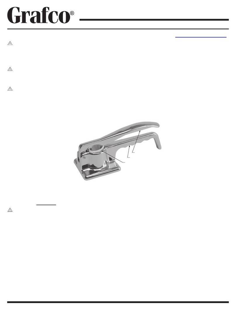 Grafco 5712M Operation instructions