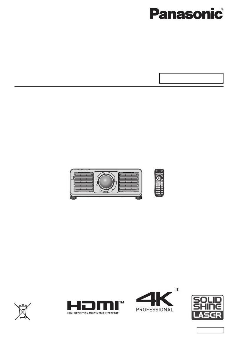 Panasonic PT-REQ10 User manual