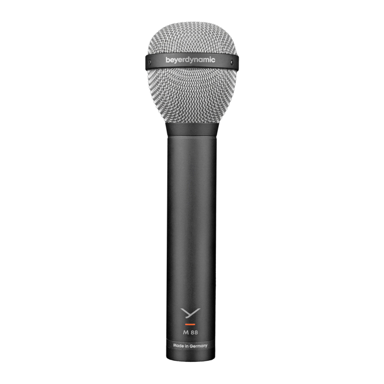 Beyerdynamic M 88 user manual