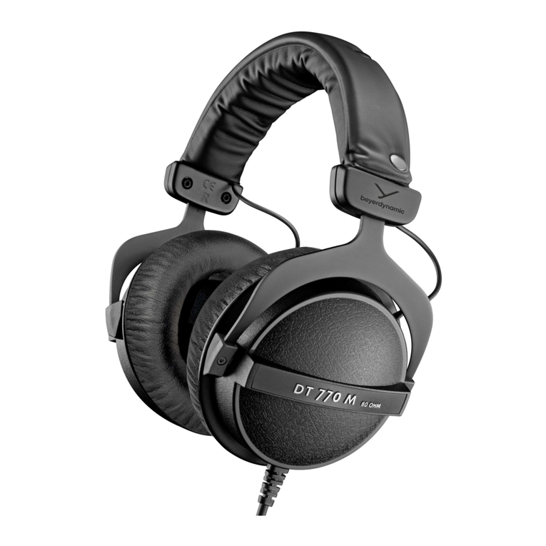 Beyerdynamic DT 770 M User manual