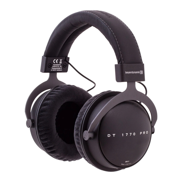Beyerdynamic DT 1770 PRO User manual