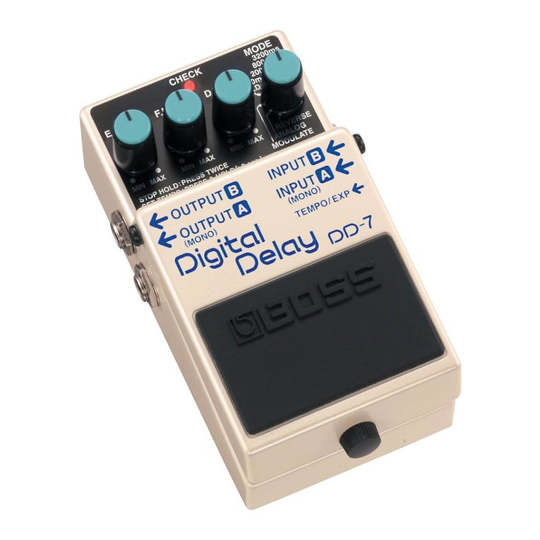 BOSSCO DD-7 Digital Delay user manual BOSSCO DD-7 Digital Delay user manual