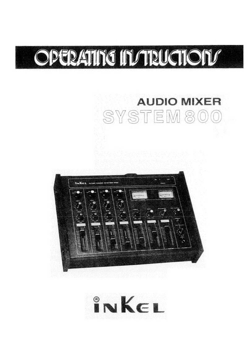 Inkel SYSTEM 800 operating instructions