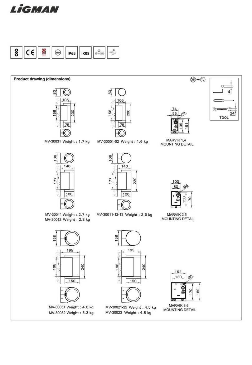 LIGMAN MV-30001 installation manual