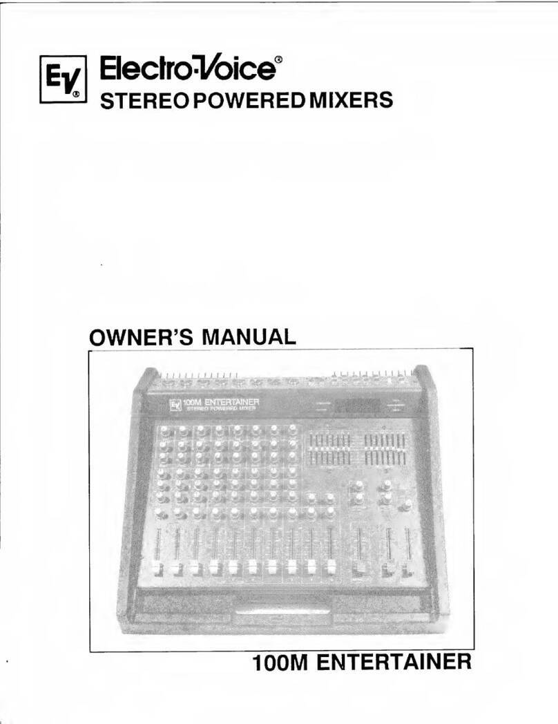 Electro-Voice 100M Entertainer User manual