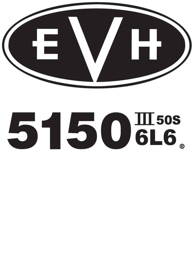 Evh 5150III 50S 6L6 owner's manual