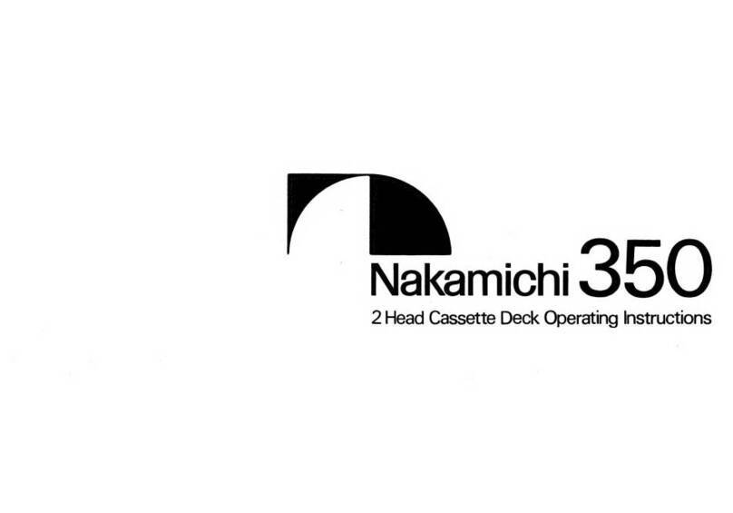 Nakamichi 350 operating instructions
