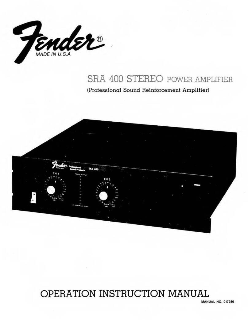 Fender SRA 400 Administrator Guide