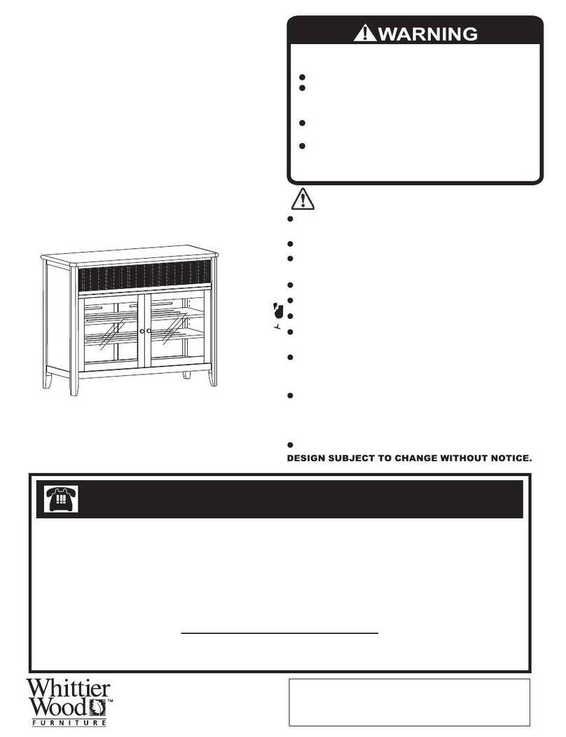 Whittier Wood Furniture Pacific 2089AFGSP Assembly instructions Whittier Wood Furniture Pacific 2089AFGSP Assembly instructions