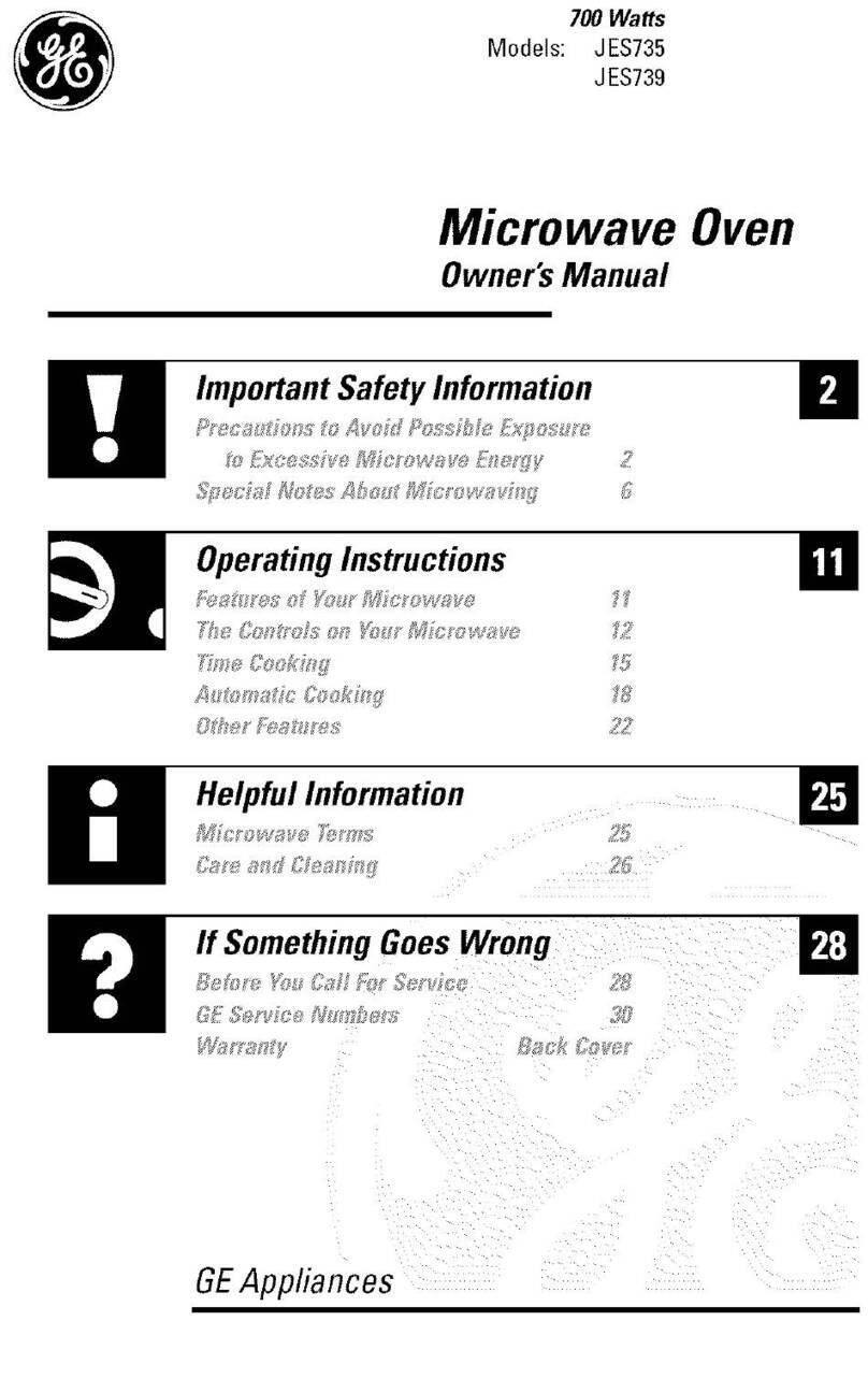 GE JES735 User manual