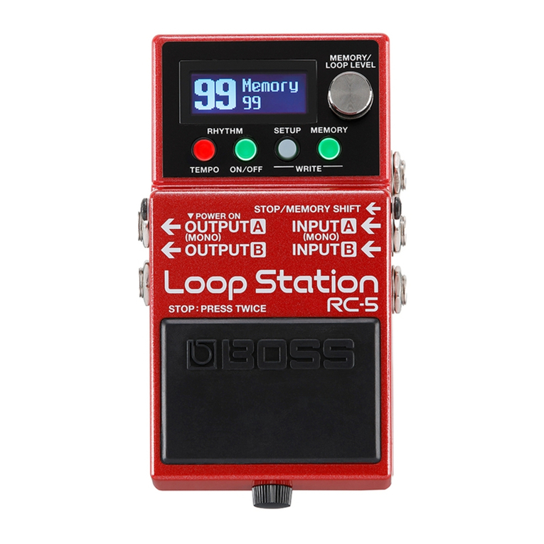 BOSSCO Loop Station RC-5 User manual