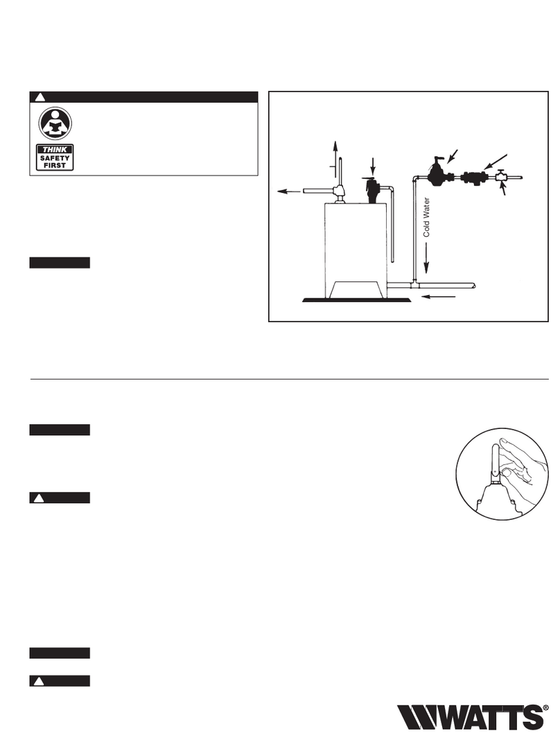 Watts T156B Series User manual