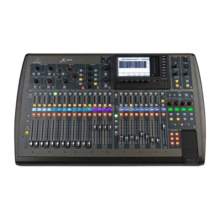 Behringer X32 DIGITAL MIXER User manual