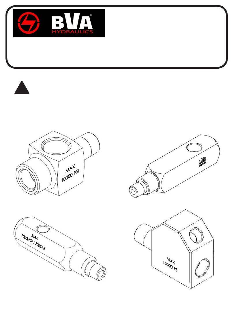 BVA Hydraulics CF3812 User manual
