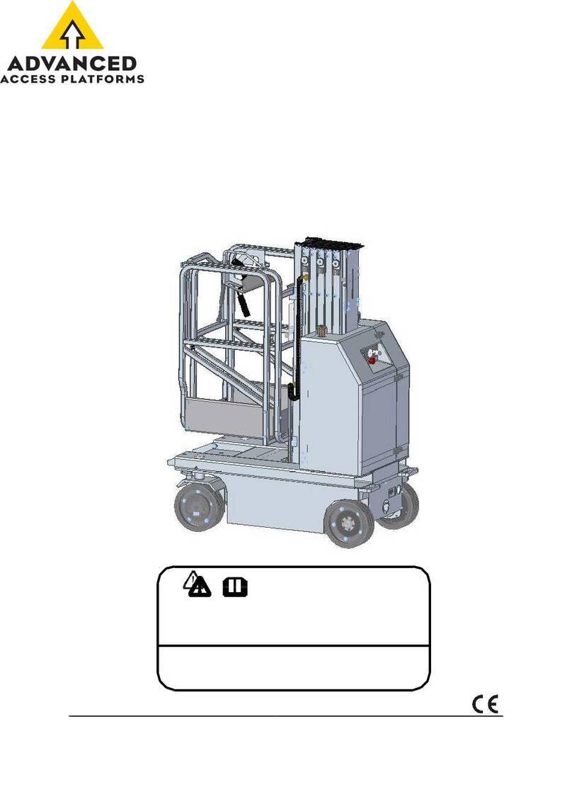 DINGLI AMWP8-1200 operators manual with maintenance information