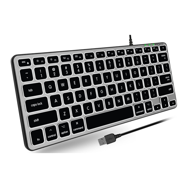 Macally BLMINIZKEYSG user manual