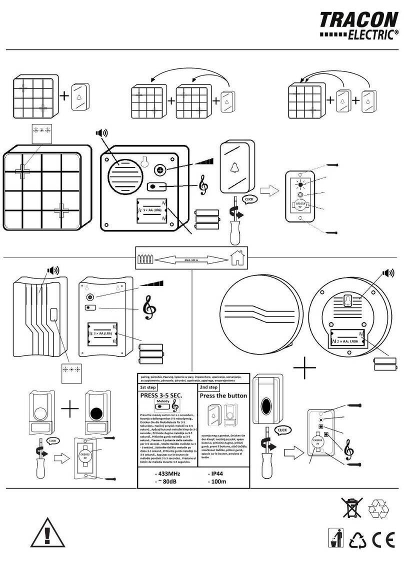 Tracon Electric BELLW1-1V1 user manual