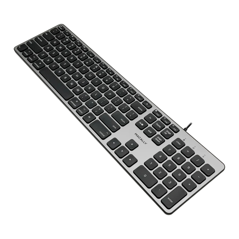 Macally BLSLIMKEYPROSG User manual