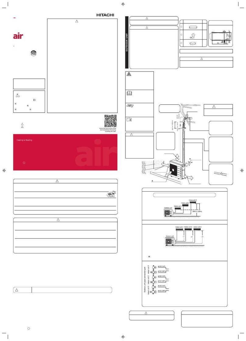 Hitachi airHome Multi RAM-E53N3HAE User manual