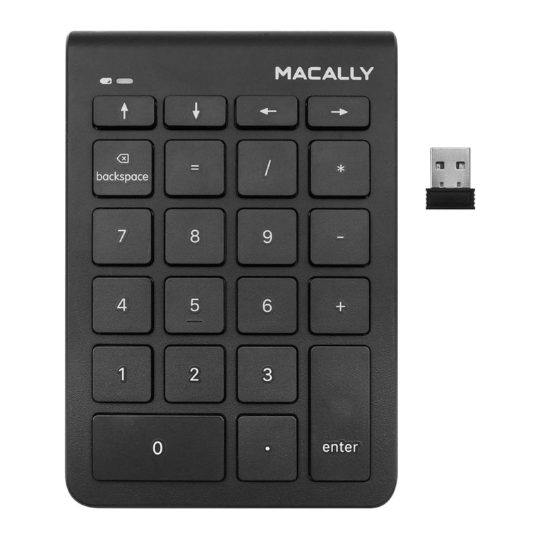 Macally RFNUMKEY22 user manual