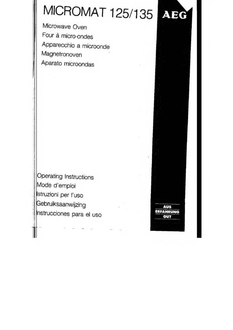 AEG MICROMAT 125 operating instructions