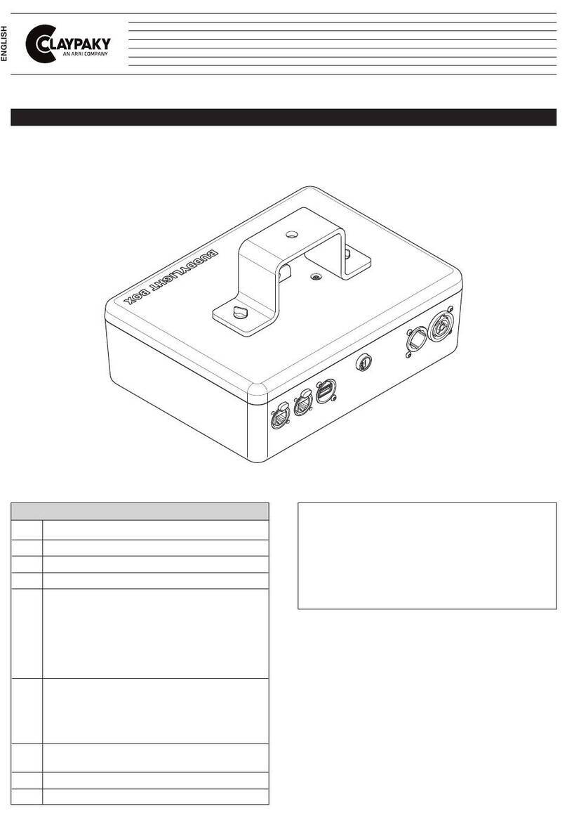 ARRI CLAYPAKY BUDDYLIGHT CA1010 instruction manual