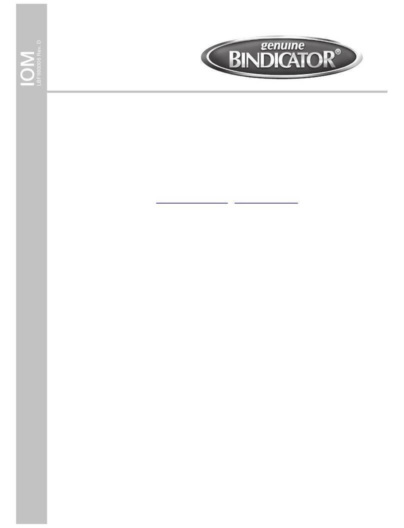Bindicator Bin-Flo L Series Installation & operation manual