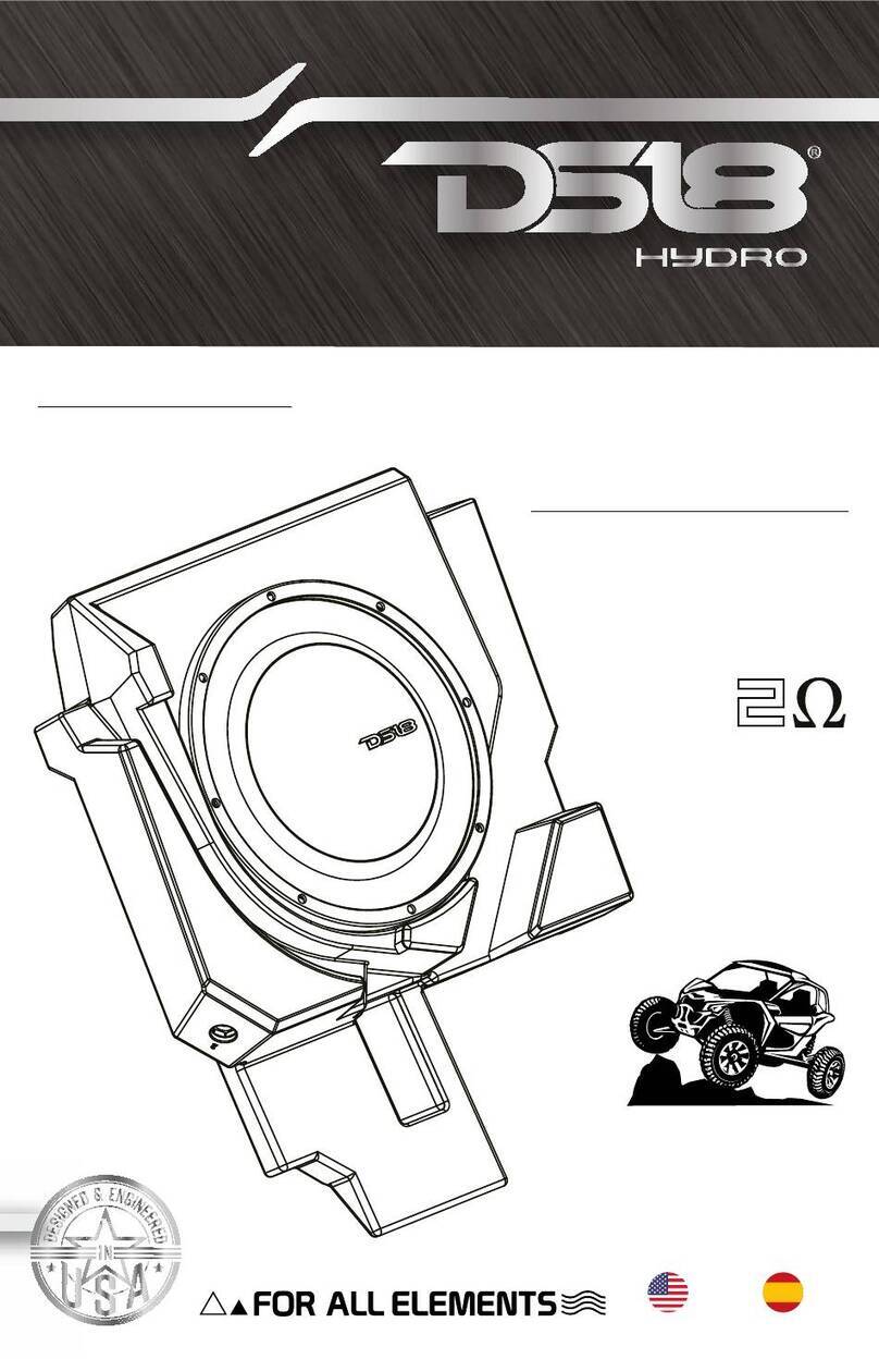 DS18 CA-X3BASS -D User manual DS18 CA-X3BASS -D User manual