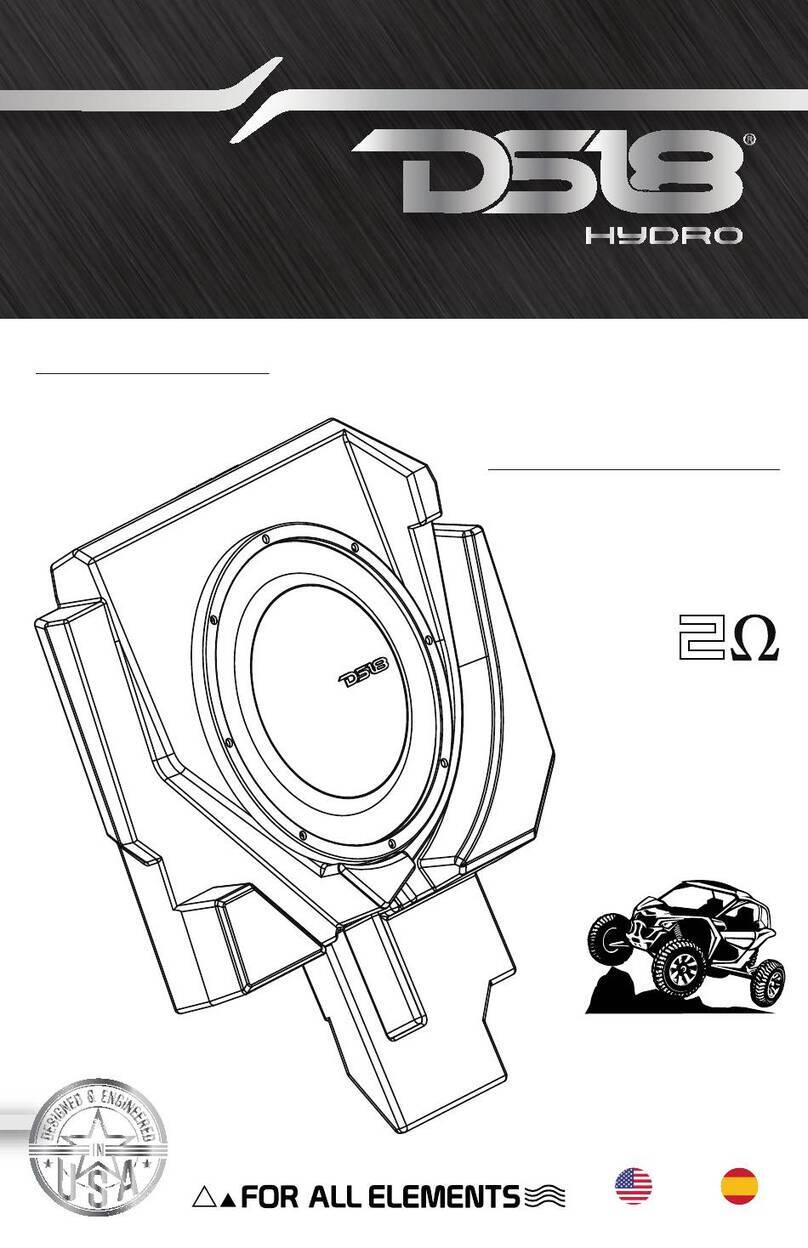 DS18 CA-X3BASS -P User manual DS18 CA-X3BASS -P User manual