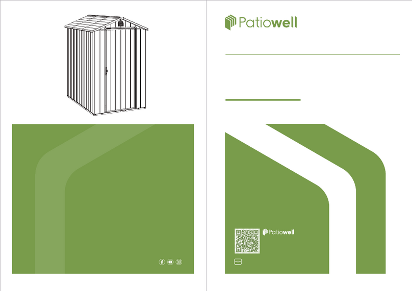 Patiowell T-PS23-0383A-DGY Assembly instructions