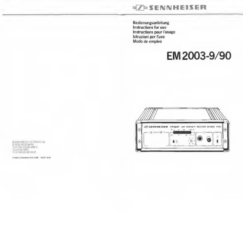 Sennheiser EM2003-9 User manual