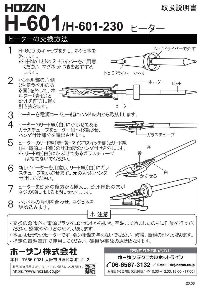 HOZAN H-601 instruction manual
