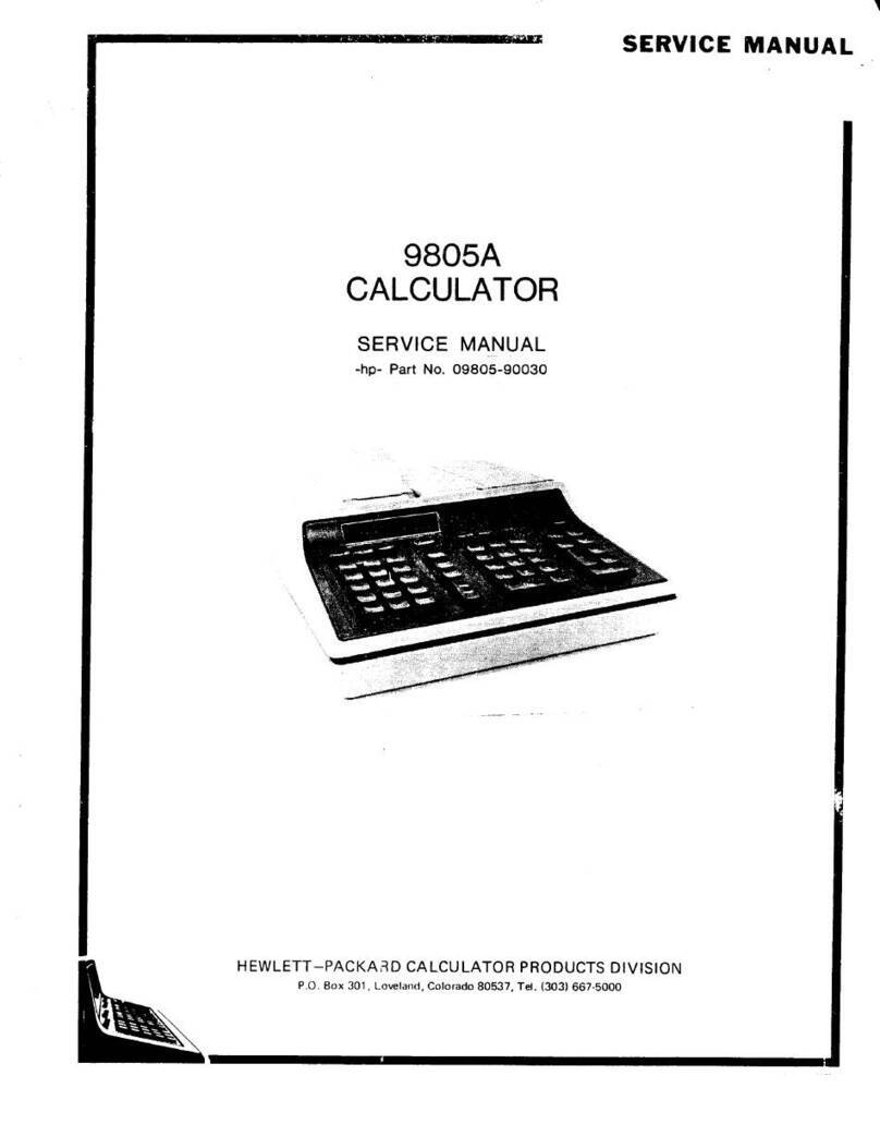 HP 9805A User manual