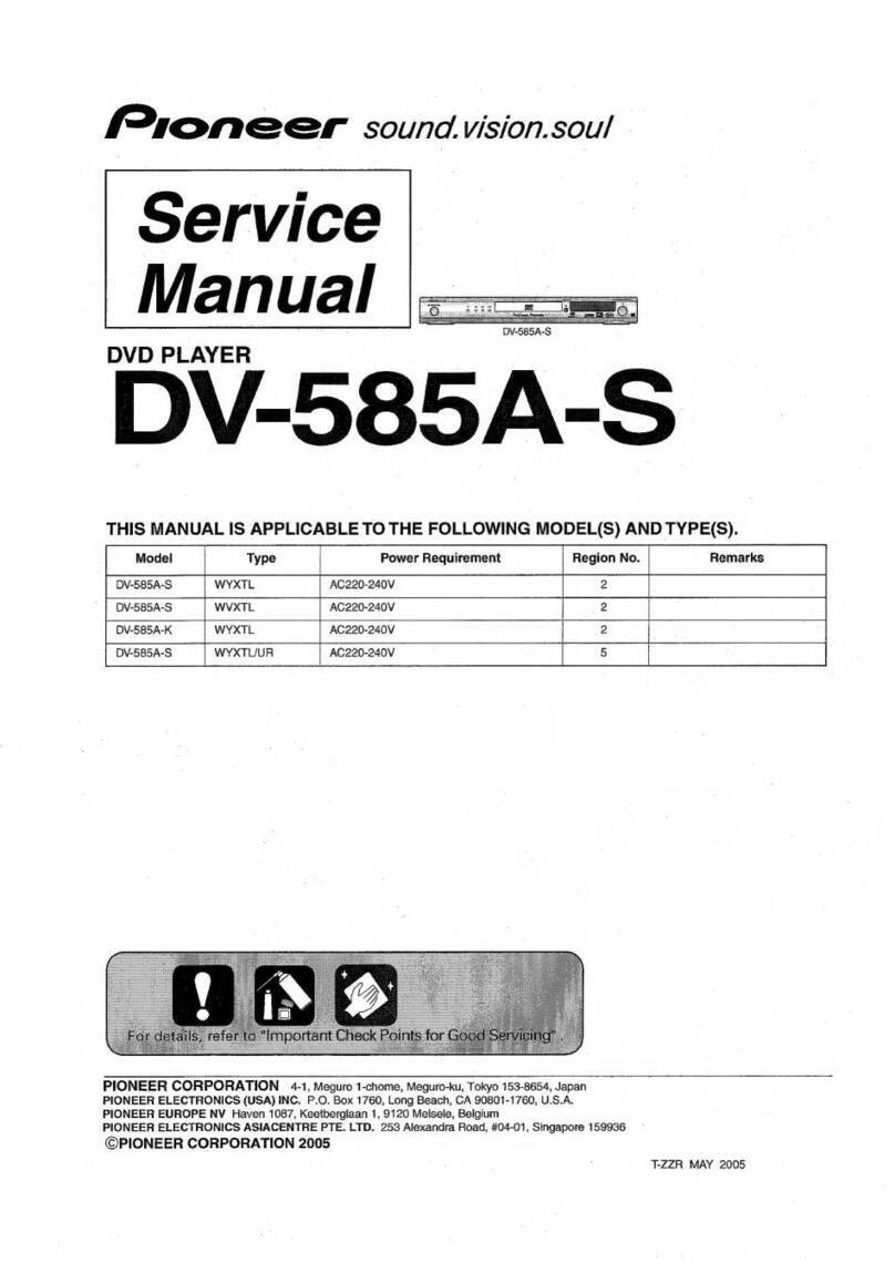 Pioneer DV-585A-A User manual