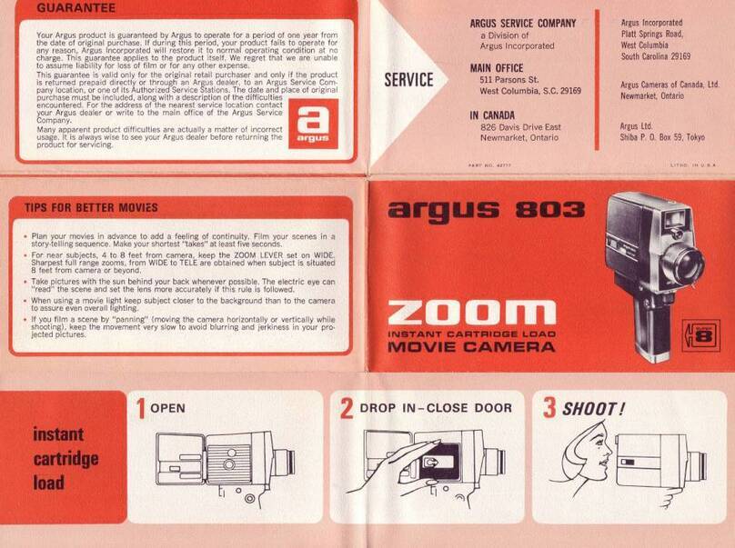 Argus 803 User manual