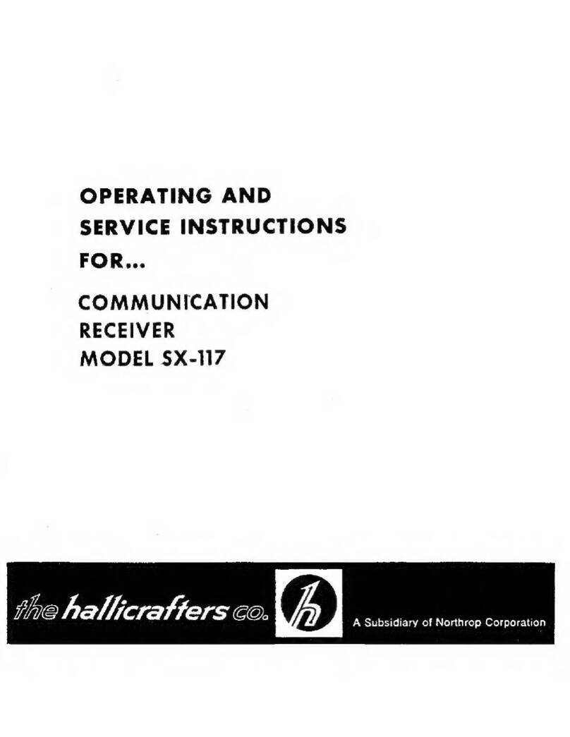 Hallicrafters SX-117 Operating and service instructions