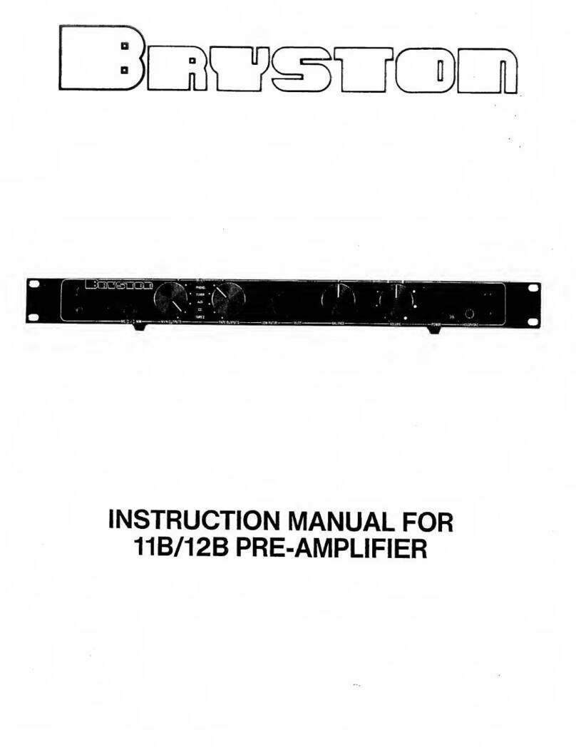 Bryston 11B instruction manual